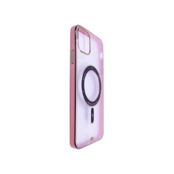 Capa Magnética Série Q para Apple iPhone 12/12 Pro Rosa Capa Magnética Série Q para Apple iPhone 12/12 Pro Rosa